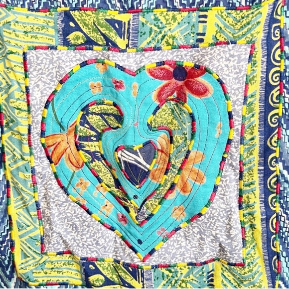 Vintage Y2K 90s Sandy Starkman Cottagecore Quilt Patchwork Jacket Blazer SZ M - Picture 13 of 14